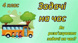 Задачі на час. Як розв'язувати задачі на час? математика 4 клас