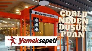 Yemeksepeti Çorlu'da Düşük Puanlı Yerden Sipariş