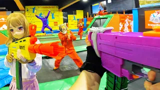 Nerf War | Amusement Park Battle 9  (Nerf First Person Shooter)