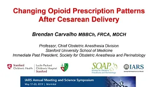 Changing Opioid Prescription Patterns After Cesarean Delivery