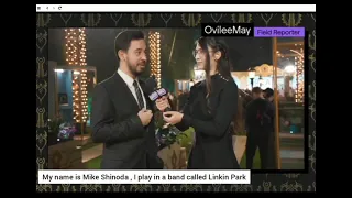 Interviewer didn't know she was talking to Mike Shinoda of Linkin Park (Wholesome Reaction).