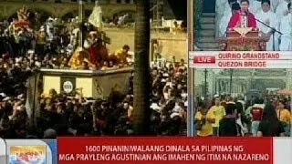 UB: Pista ng Itim na Nazareno, ipinagdiriwang ngayong araw