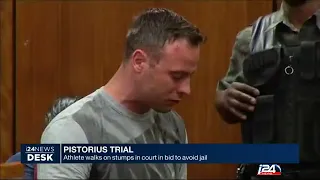 Pistorius walks on stumps in court in bid to avoid jail 20160615