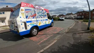 joe the ice cream man playing all different chimes