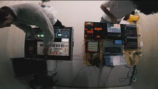opA Anapa - live set studio practicing [elektron] [korg] [push] [midi controllers setup]