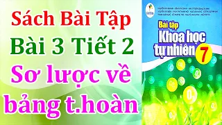 Sách bài tập khtn 7 Cánh diều Bài 3 Sơ lược về bảng tuần hoàn các nguyên tố hoá học (Tiết 2)