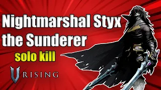 V Rising - Nightmarshal Styx the Sunderer (Boss Fight)