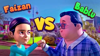 Faizan aur Babloo Ki Taqat | New Ghulam Rasool | Cartoon For Kids | English Subtitles