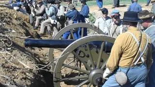 150th New Market Heights Reenactment Fort Harrison Artillery 9-27-2014 #1