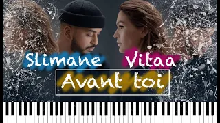 Slimane et Vitaa - Avant toi piano instrumentale