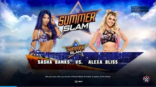 WWE 2K23 - Sasha Banks vs. Alexa Bliss (Online Match)