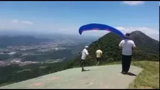 Crazy Paragliding Take off , Strong 10/m Thermal , Front Collapse and Strong Turbulence