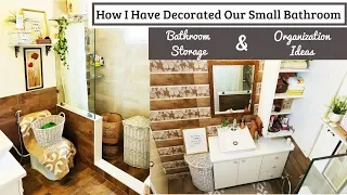 Small Bathroom Decorating / Organization Ideas | Small Space Storage Solutions