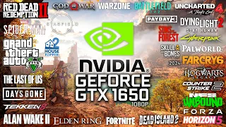 GeForce GTX 1650 in 2024 - Test in 27 Games (1080p)