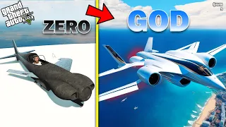 Franklin And Shinchan Upgrading Poor Zero Plane To God Hero Plane in GTA 5 | Techerz