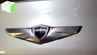 TUTORIAL - How to Swap Hyundai Genesis Trunk emblem wings Gen Coupe