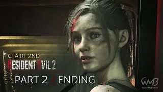 Resident Evil 2 Remake (Claire B) - Final Boss (Birkin G3, G4, G5) / True Ending - Part 2 (HARDCORE)