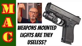 Are lights useless on defensive handguns? Ken Hackathorn comments.