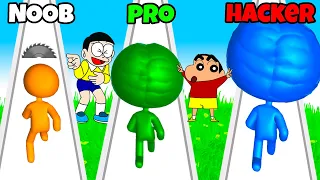 Shinchan And Nobita Run For Big Brain 😂😍|| Funny Game Big Brain 3d || Shinchan And Nobita Game