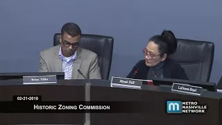 02/21/18 Historic Zoning Commission