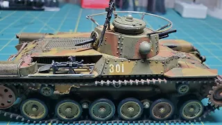 Japanese Type 97 Chi Ha Medium Tank (Tamiya 1/35) and Mini Art Japanese Tankers Model Build