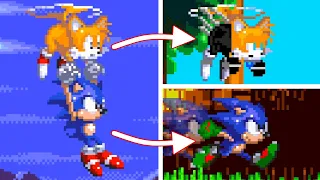 Jungle Prime Sonic and Nine Tails :D [Sonic 3 A.I.R. mods]