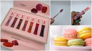 Loreal | Les Macarons | Liquid Lipstick Swatches