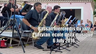 live big band concert performance Bassan mercredis du jazz Servian école de musique 6 July 2016 04