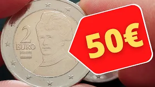 RARE COIN ERROR !! Rare coin defect on Austrian 2 euro coin
