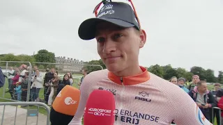 Mathieu van der Poel - Interview at the start - Glasgow UCI World Championships 2023