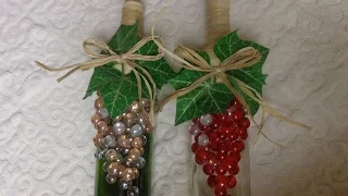 Diy:Manualidades de Botella decorada