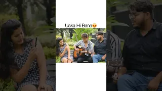 Uska Hi Bana Singing😍| Singing Prank @team_jhopdi_k #singing #shorts