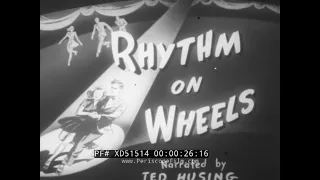 "RHYTHM ON WHEELS" 1944 GRANTLAND RICE SPORTLIGHT   ROLLER SKATES & ROLLER SKATING  XD51514