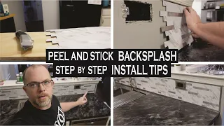 Peel & Stick Backsplash l Step By Step Install w/ Custom Trim