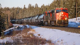 CN 2840 West - CPKC 201 (Tanks) - CP Laggan Sub - Seebe, Alberta