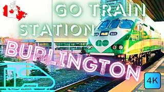 BURLINGTON, ON, CANADA 🇨🇦 – BURLINGTON GO TRAIN STATION – 4K WALK