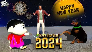 Franklin & Shinchan Celebrate New year in GTA 5 || Gta 5 Tamil