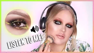 I Tried Following ONLY THE VOICEOVER of a MAKEUP TUTORIAL!