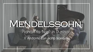 F.Mendelssohn - Piano Trio No.1 in d minor 2nd mvt | MUZÉN trio series [멘델스존 피아노 트리오 1번 2악장]