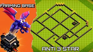 NEW!! FARMING BASE TH9 ANTI 3 STAR 2022, WITH LINK+REPLAY