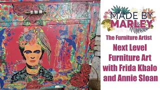 Next Level Furniture Art with Frida Khalo and Annie Sloan