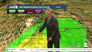 Monsoon moisture continues to move across Utah