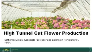 Field to Fork 2021: High Tunnel Cut Flower Production