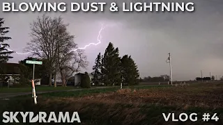 Blowing dust & lightning with high-based supercells in central Illinois | April 8th 2020 |