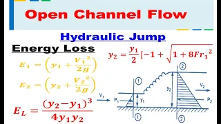 Hydraulic Jump - Energy Loss | Open Channel Flow | Hydraulics and Fluid Mechanics