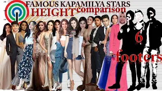 Famous Kapamilya Stars HEIGHT Comparison | ABS-CBN Stars| ChriStats Sports