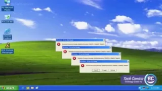 Funny moment with Windows XP  - Best song of errors ever