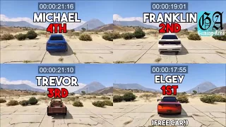 GTA 5 ONLINE - FRANKLIN VS MICHAEL VS TREVOR VS ONLINE CHARACTER WHICH SI BEST CHARACTER-Gaming Area