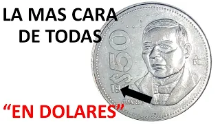 ++  La moneda Rara y Valiosa de *** 50 PESOS Benito Juarez*** Monedas Mexicanas Antiguas.