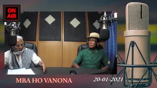 Mba ho vanona 20 01 2021